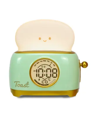 Image de Veilleuse LED pour Enfants avec Horloge Numérique et Affichage Température