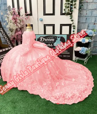 Image de Robe de Princesse Fleurie pour Fille - Élégante & Luxueuse