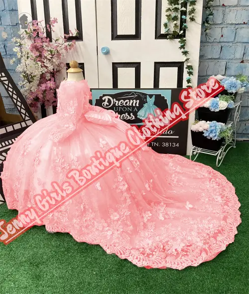 Image de Robe de Princesse Fleurie pour Fille - Élégante & Luxueuse