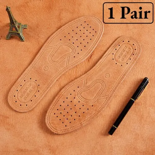 Image de Semelles Orthopédiques en Cuir pour Hommes