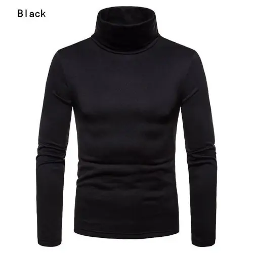Image de Pull Homme Col Roulé Thermique - Hiver & Automne