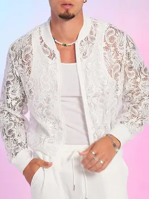 Image de Chemise Transparente Homme - Style Vintage & Sexy