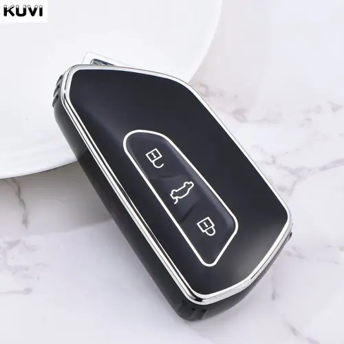 Image de Coque TPU Protection Clé Voiture - Compatible VW, Skoda, Seat