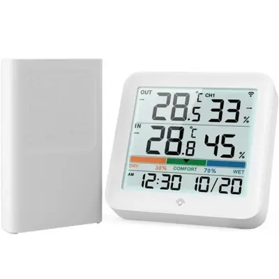 Image de Thermomètre Hygromètre Numérique avec Télécommande - Précision LCD