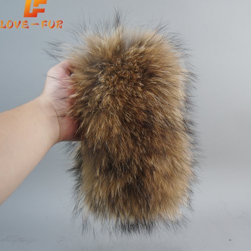 Image of Luxury Natural Real Fox Fur Scarf for Women – Soft Knitted Elastic Headband & Ring Scarf, Warm Winter Accessory for Girls and Ladies