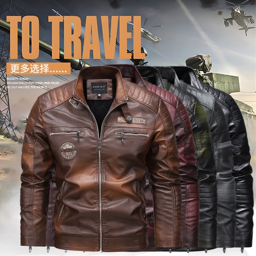 Bild von Stilvolle Herren-Lederjacke – Vintage Look für Herbst & Winter