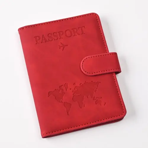 Image de Porte-passeport personnalisé cuir PU pour couples