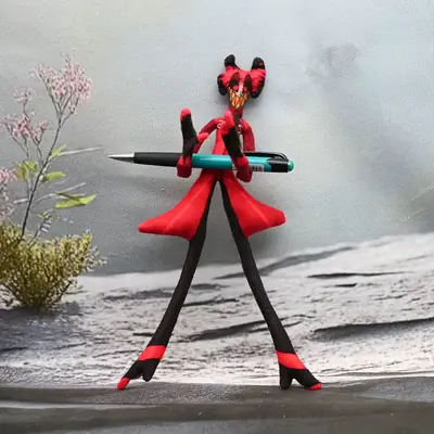 Image de Peluche Hazbin Hotel Alastor & Niffty - Cosplay avec Squelette Fil