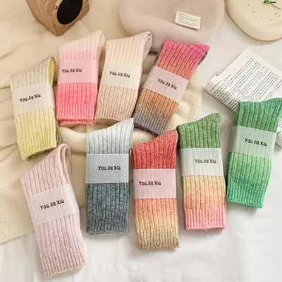 Image de Chaussettes Hiver Chauffantes pour Femmes - Laine Épaisse & Confort