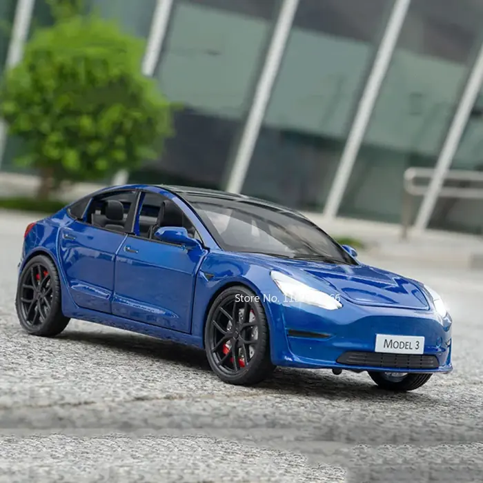 Image de Voiture Miniature 1:24 avec Lumière et Son - Jouet en Alliage