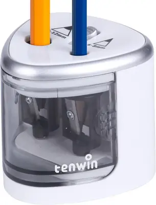 Image de Taille-Crayon Électrique Automatique 2 Troux - Pratique & Rapide