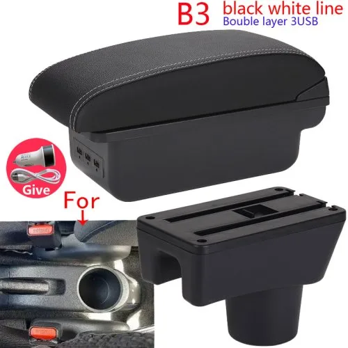 B3 czarny biały 3USB