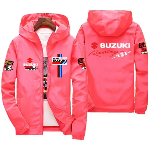 Image de Veste Homme Coupe-Vent pour Suzuki Racing - Style Sportif & Décontracté