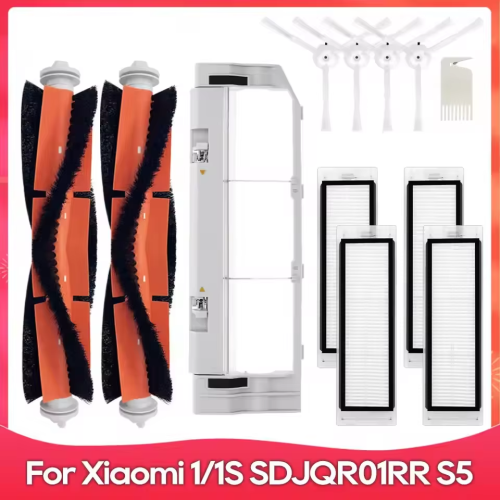 Image de Filtre & Brosse Robot Aspirateur Xiaomi & Roborock - Compatible E2, E3, S4, S5