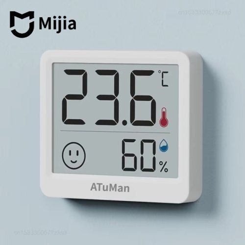 Image of MiJia Duka Atuman 2.5 Inch LCD Digital Indoor Thermometer and Hygrometer – Compact Weather Sensor with Temperature and Humidity Display for Home and Office