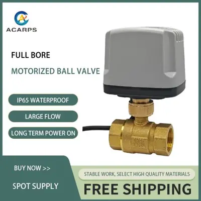 Image de Robinet à Bille Électrique en Laiton IP65 - 12V/24V/110V/220V
