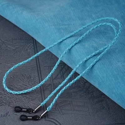 Image de Lunettes en Cuir avec Chaîne Tressée - Accessoire Outdoor