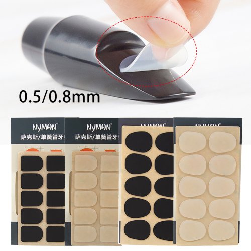 Image of 8pcs Sax Mouthpiece Patches Pads Cushion For Treble/Alto/Tenor Sax And Clarinet 0.5mm 0.8mm Silicone Protect Teeth Accessories