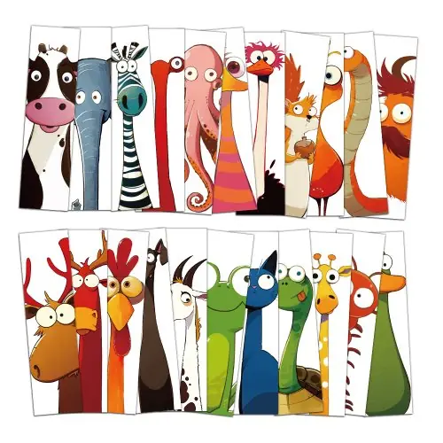 Image de Marque-pages animaux mignons - 30 pièces