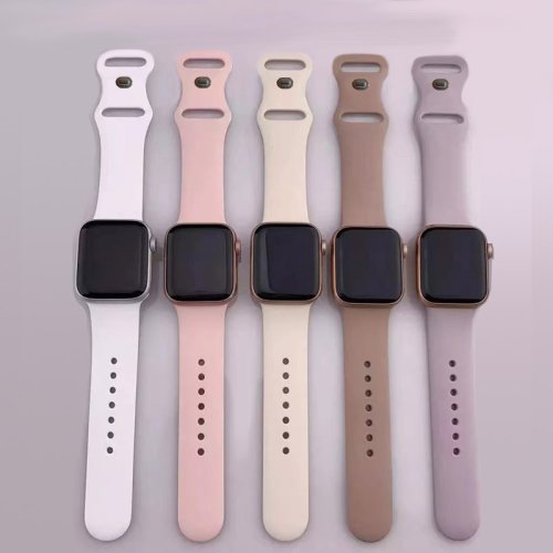 Bild von Ersatz-Silikon-Armband für Apple Watch – Kompatibel mit allen Modellen von 40 mm bis 49 mm, Serie 1–11, Ultra 3, SE, 7, 8, 9, 10, 11 – Weiches, atmungsaktives und strapazierfähiges Armband