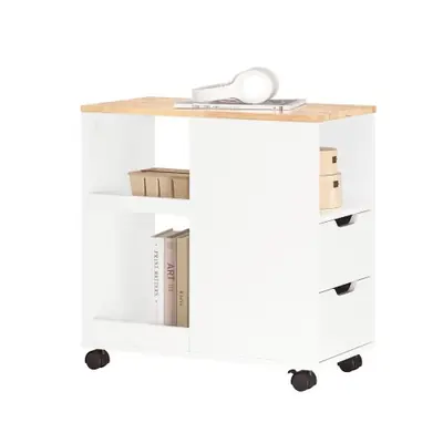 Image de Table d'impression avec support de rouleau et rangement intégré