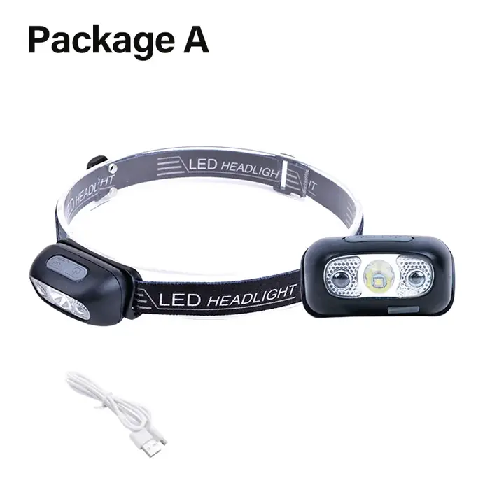 Image de Lampe Frontale LED Rechargeable - Ultra Lumineuse & Étanche