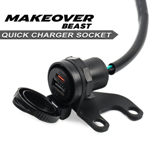 Imagen de Ajuste para Honda X-ADV 750 2025-2026 manillar de motocicleta USB-C QC3.0 enchufe cargador rápido impermeable XADV750 accesorios
