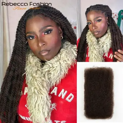 Image de Cheveux Afro Crépus Naturels - 100% Vierges & Légers