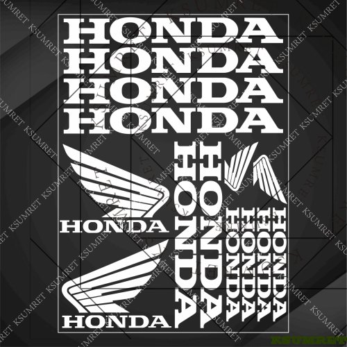 Immagine di Adesivi Serbatoio Moto Honda in Vinile - Stile Personalizzato