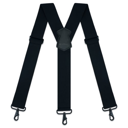 Imagen de Tirantes para Hombres de Alta Calidad con Espalda en Y, Ajustables y Elásticos de 2 Pulgadas con Ganchos Giratorios para Pantalones Vaqueros