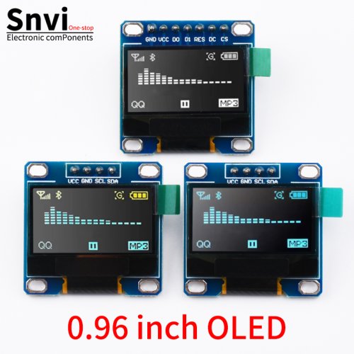 Image de Écran OLED Blanc 0.96" 128x64 - I2C SSD1306 pour Arduino