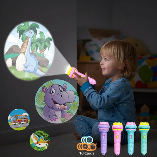 Projecteur Lampe de Poche pour Enfants - 80 Dessins Animés