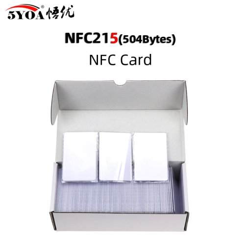Image of 50-Pack NTAG215 NFC Sticker Tags for Tagmo Forum – Type 2 RFID Chip, Reusable Access Control Labels with Free Shipping