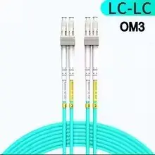 Image de Câble Fibre Optique OM3/OM4 LC-UPC Duplex 10G - 50m