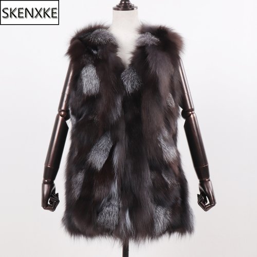 Image de Gilet Fourrure de Renard Véritable - Élégance Hivernale