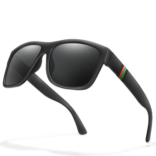 Bild von Klassische Marke Männer Platz Polarisierte Angeln Sonnenbrille Im Freien Fahren Radfahren Laufen Brille Vintage Großen Rahmen UV400