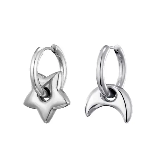 Étoile lune argent