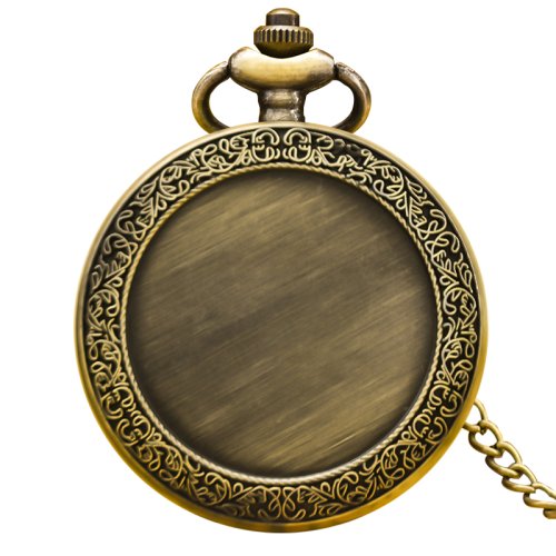Image de Montre de Poche Vintage en Bronze - Style Créatif & Élégant
