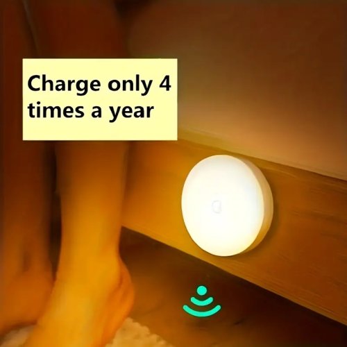 Lámpara LED Nocturna con Sensor de Movimiento Inalámbrica para Dormitorio, Escalera, Armario y Decoración de Habitación