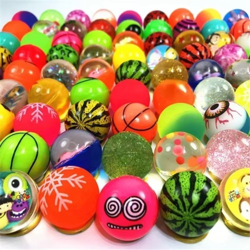 Immagine di 20 Pz/lotto Gomma 25mm Mini Palline Rimbalzanti Giocattoli Divertenti Palline Giocattolo Ad Alto Rimbalzo Regalo Per Bambini Bomboniera Decorazione Giochi Sportivi