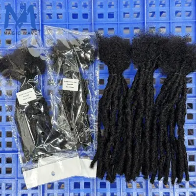 Image de Extensions de Cheveux Naturelles 100% Humaines - Dreadlocks Faites à la Main