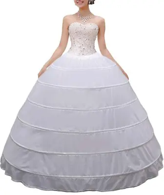 Image de Jupon Crinoline 6 Cerceaux - Jupe Soutien Élégante
