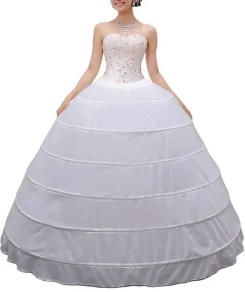 Image de Jupon Crinoline 6 Cerceaux - Jupe Soutien Élégante
