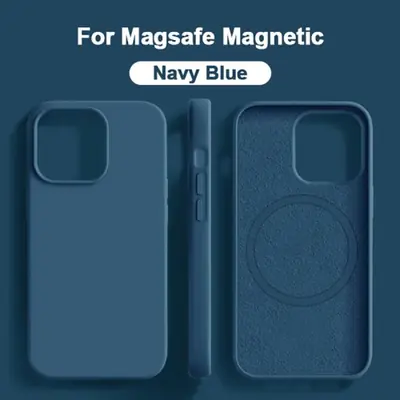 Image de Coque Silicone Liquide Anti-Choc pour iPhone MagSafe