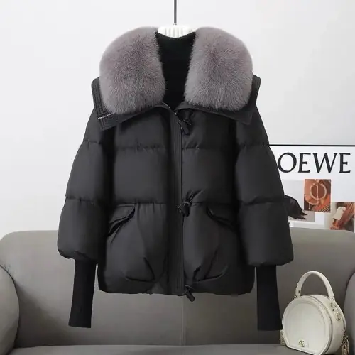 Image de Parka Hiver Femme - Chaud & Épais avec Col Fourrure