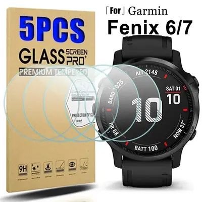 Image de Protection Écran Verre Trempé pour Garmin Fenix 7/6
