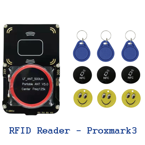 Imagen de Kit Proxmark3 v5.0 con Tarjeta NFC y Chip Inteligente – Duplicador de Llaves 125kHz y 13.56MHz, Clonador de Tokens T5577, Lecteur y Escritor de IC ID para Control de Acceso