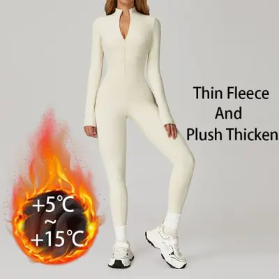 Image de Combinaison de Sport Polaire Chaude Femme