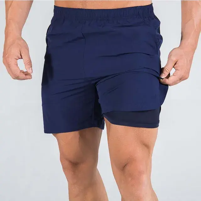 Image de Shorts de Sport Homme 2 en 1 - Séchage Rapide & Confortable