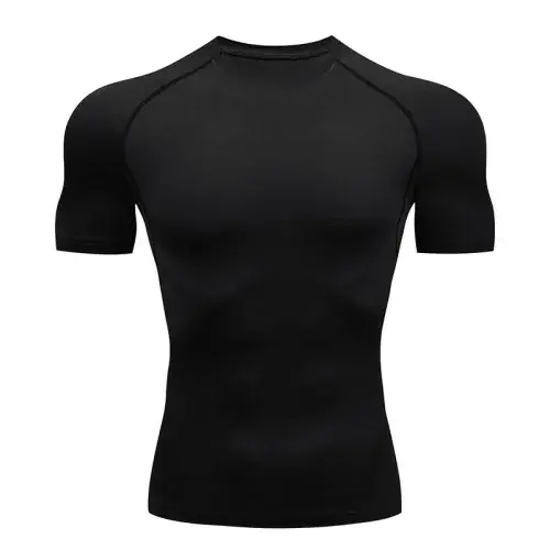 Image de T-Shirt de Compression Homme - Séchage Rapide & Respirant